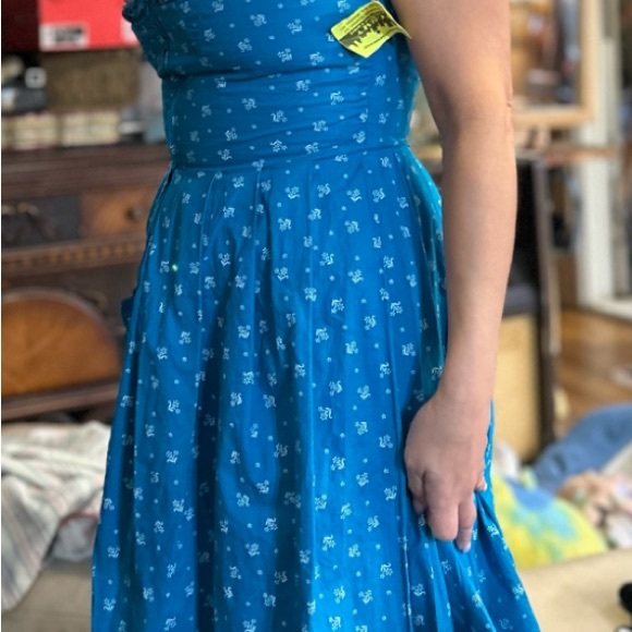 Original Steindl Dress Munchen Salzburg Blue Zip Front 38 - Picture 2 of 12